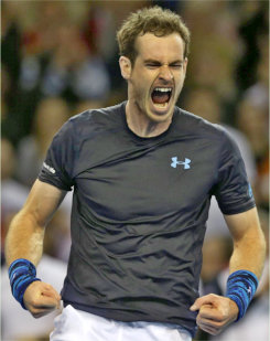 Andy Murray Celebrating Ghent