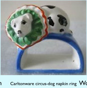 Carltonware Circus-Dog Napkin Ring