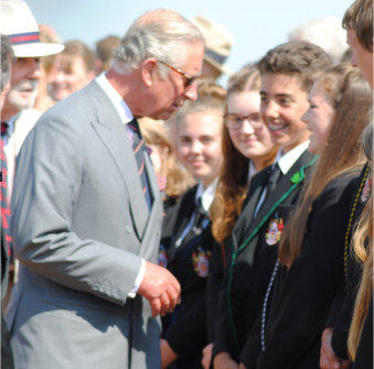 Hayling College Meets His Royal Highness