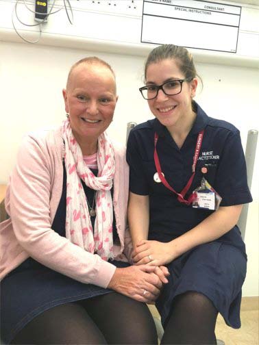 Julie Ankers with Staff Nurse