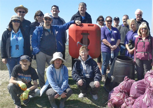 Volunteers at Langstone Harbour