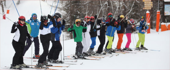 Skiing in Claviere