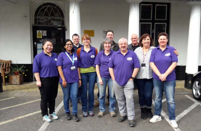 PFIZER VOLUNTEERS HELP OUT AT MERCHISTOUN HALL