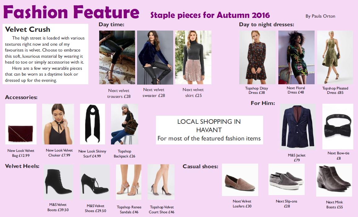 Staple pieces for Autumn 2016