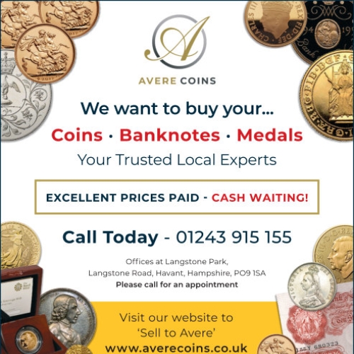 AVERE COINS advert