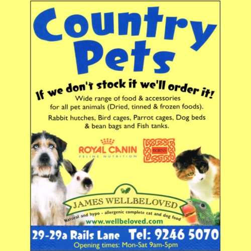Country Pets advert