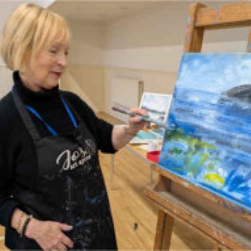 Coastal Scene Art for Rowlands Castle Painting Society