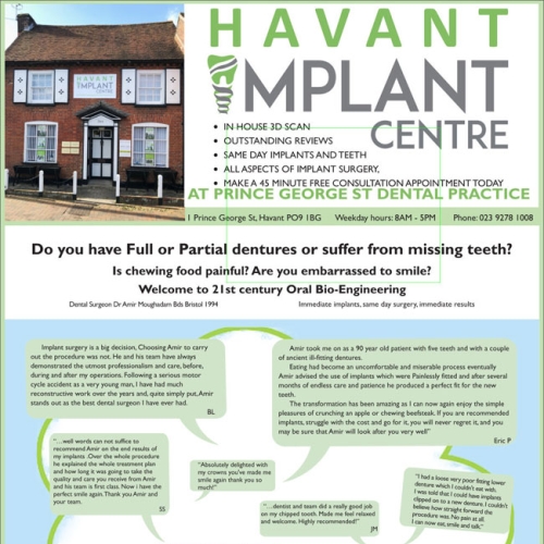 Havant Implant Centre Advert - November 2021