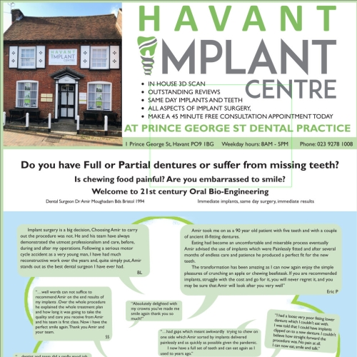 Havant Implant Centre ad