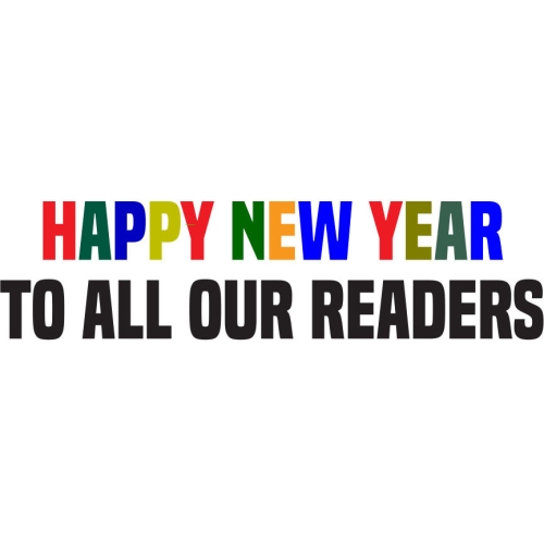 'Happy New Year to all our readers' image