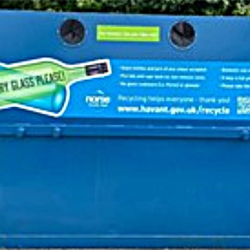Larger Havant Borough Glass Recycling banks