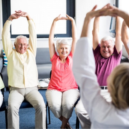 Seated yoga