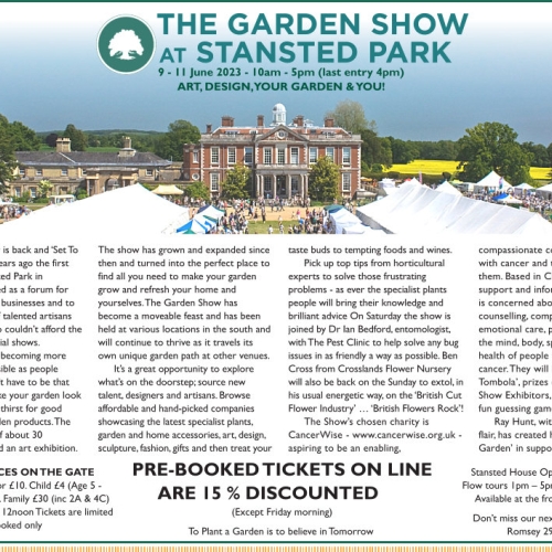 THE GARDEN SHOW AT STANSTED PARK