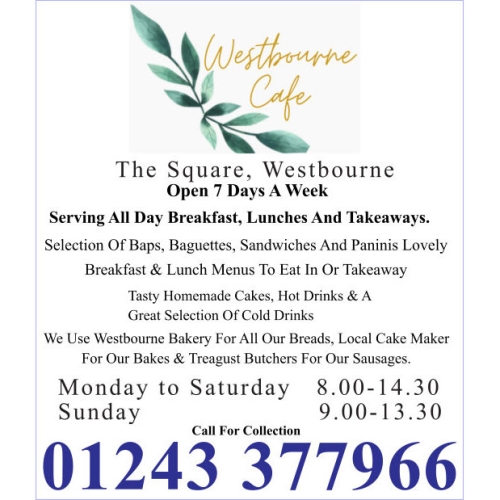 Westbourne Cafe advert