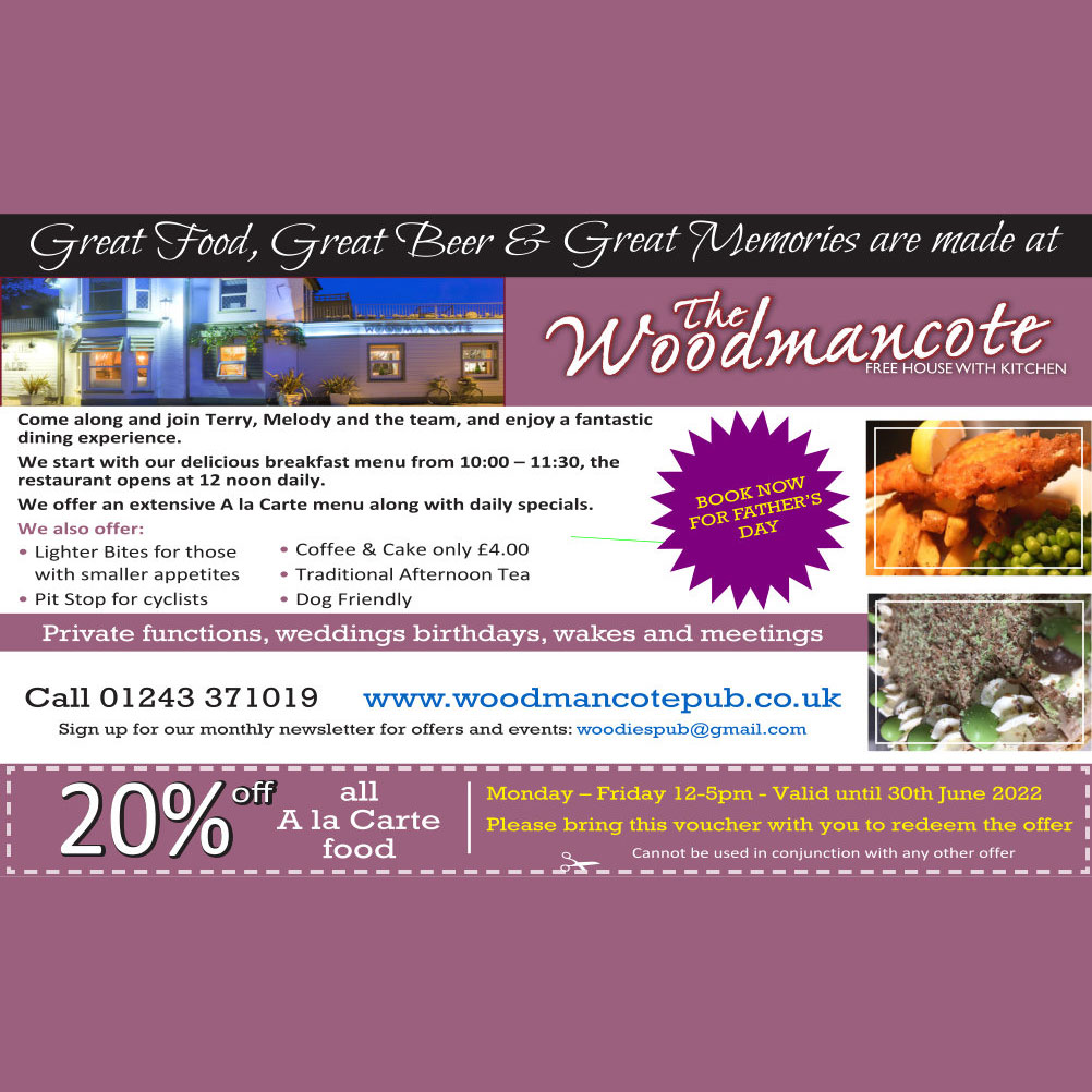 The Woodmancote advert