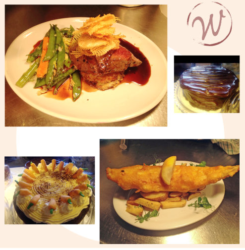 Meals & Sweets at The Woodmancote Pub